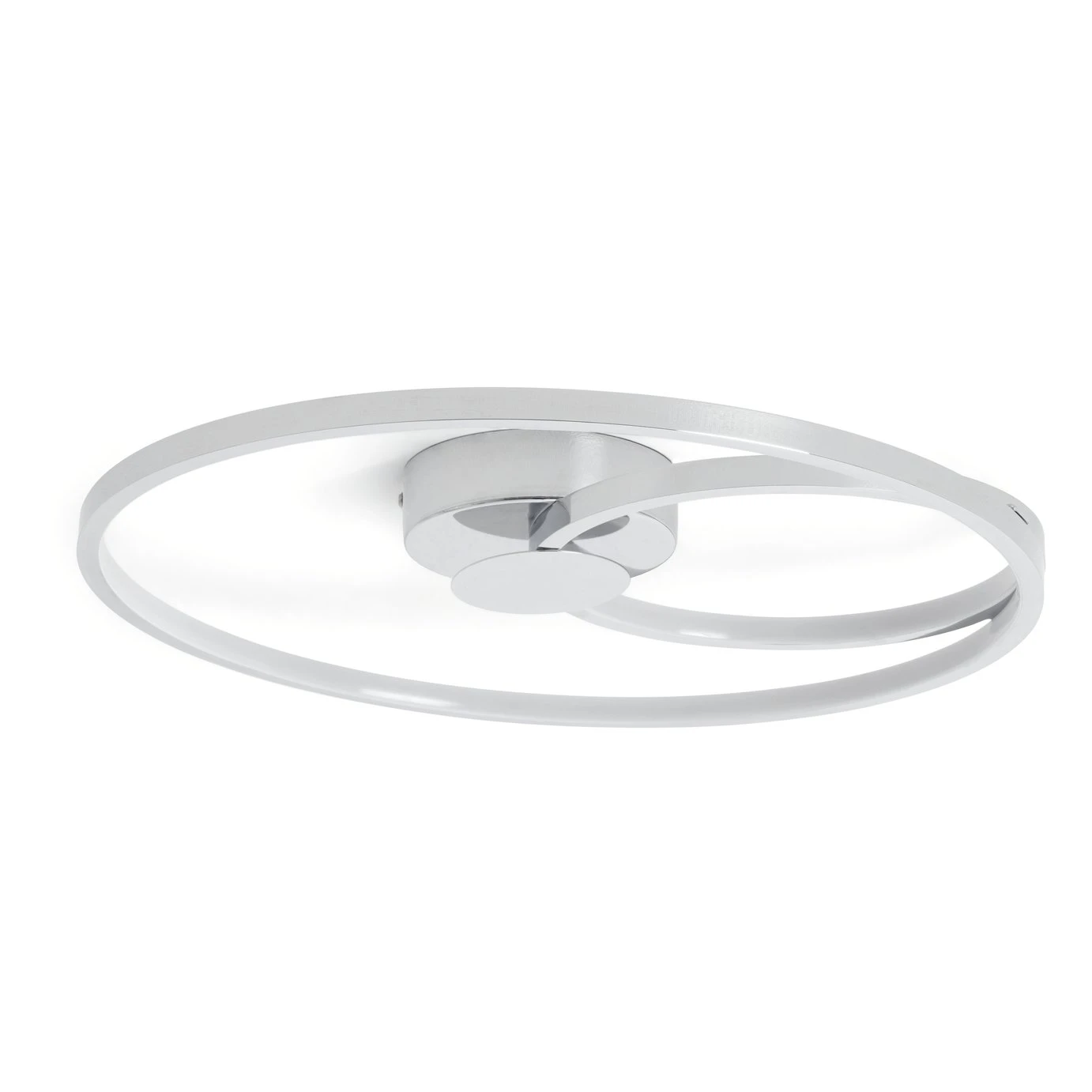 Habitat Pill Metal LED Flush Ceiling Light - Chrome 2 Habitat Pill Metal LED Flush Ceiling Light - Chrome - Image 2