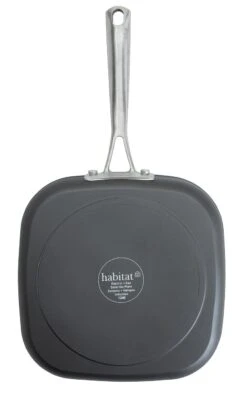 Habitat 24cm Anodised Aluminium Grill Pan - Black -Chic Household Items 9556380 R Z004A