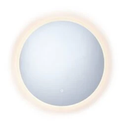 Habitat Circle Backlight LED Mirror - White -Chic Household Items 9559246 R Z002A