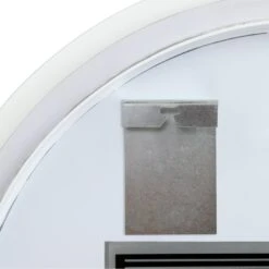 Habitat Circle Backlight LED Mirror - White -Chic Household Items 9559246 R Z004A