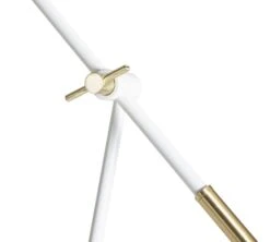 Habitat Vesper Cone Task Table Lamp - White & Gold -Chic Household Items 9559648 R Z003A