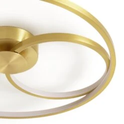 Habitat Pill Metal LED Flush Ceiling Light - Brushed Brass -Chic Household Items 9559851 R Z002A