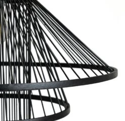 Habitat Wood 3 Tier Pendant Shade - Black 9 Habitat Wood 3 Tier Pendant Shade - Black -Chic Household Items 9561007 R Z002A