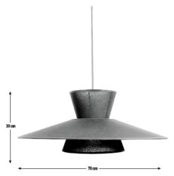 Habitat Linen Otton 2 Tier Easy Fit Shade - Black -Chic Household Items 9561478 R E001