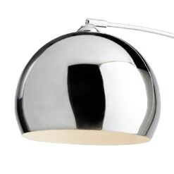Habitat Nalone Arc Floor Lamp – Chrome & Marble -Chic Household Items 9562415 R Z006A