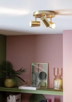 Habitat 3 Light Spotlight Plate - Brass -Chic Household Items 9563366 R Z002C