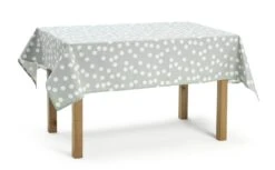Habitat Spot Wipe Clean Tablecloth - Grey And White -Chic Household Items 9566710 R Z002A