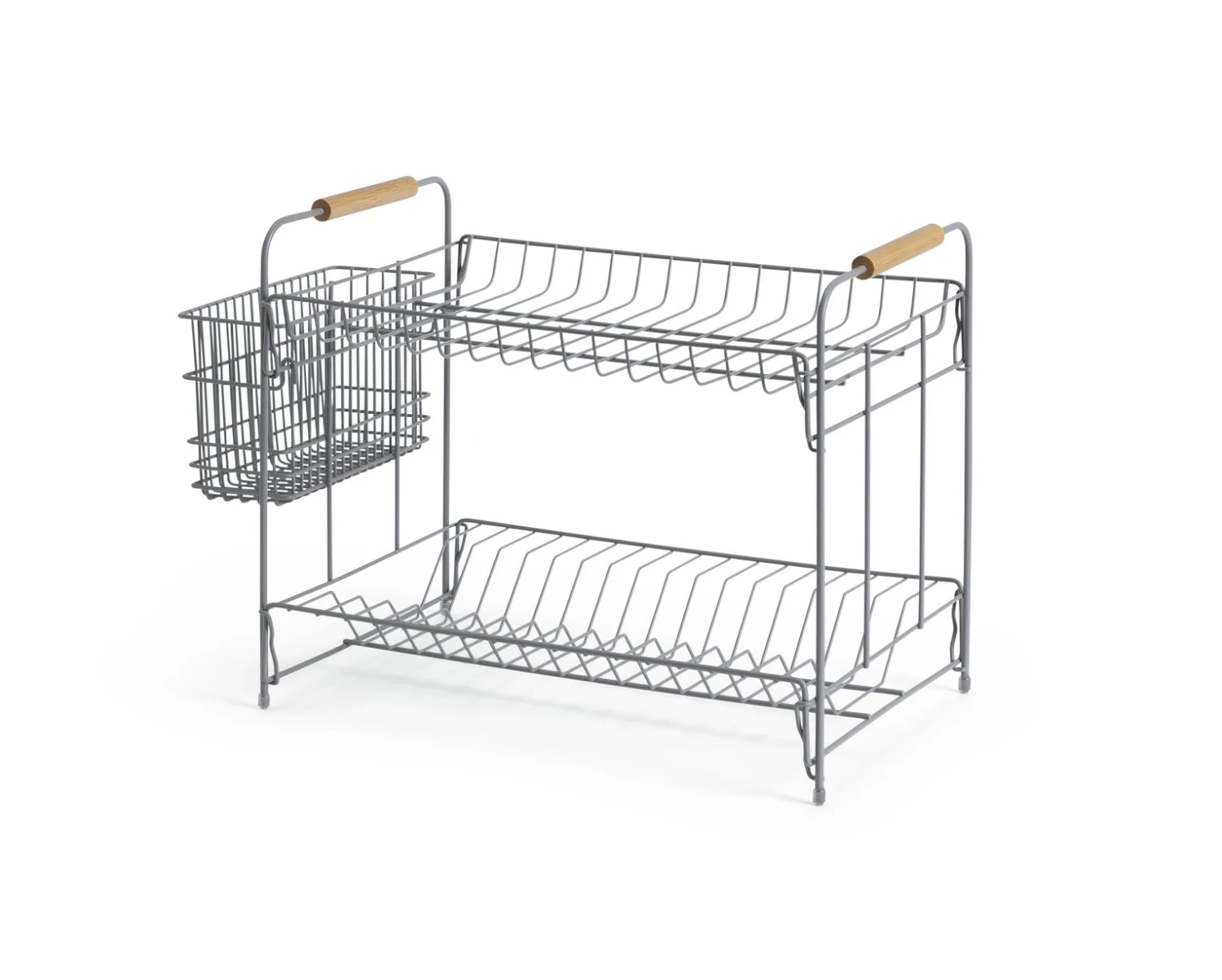 Habitat Industrial Wire Dish Drainer - Grey 4 Habitat Industrial Wire Dish Drainer - Grey - Image 4