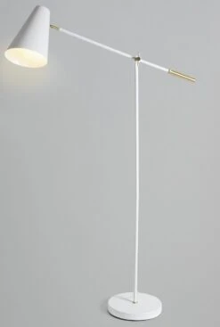 Habitat Vesper Cone Task Floor Lamp - White -Chic Household Items 9572632 R Z003C