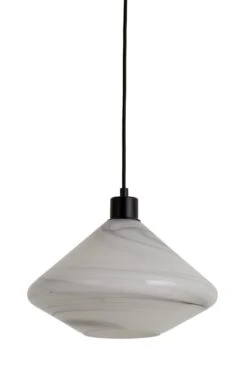 Habitat Lati Marble Glass Pendant - Black & White 6 Habitat Lati Marble Glass Pendant - Black & White -Chic Household Items 9573569 R Z001C