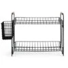 Habitat Industrial Wire Dish Drainer - Black