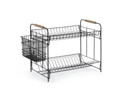 Habitat Industrial Wire Dish Drainer - Black -Chic Household Items 9575309 R Z003A