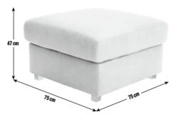 Habitat Florence Leather Ottoman Footstool - Tan -Chic Household Items 9576267 R E001