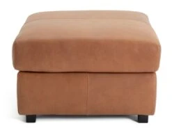 Habitat Florence Leather Ottoman Footstool - Tan -Chic Household Items 9576267 R Z002A