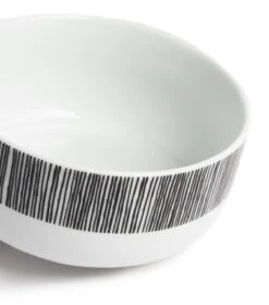 Habitat Black Dash 12 Piece Porcelain Dinner Set 12 Habitat Black Dash 12 Piece Porcelain Dinner Set -Chic Household Items 9576731 R Z004A