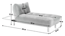 Habitat Kota Fabric Corner Chaise Sofa Bed - Green -Chic Household Items 9576896 R E001