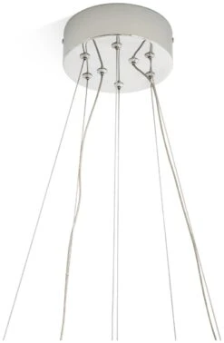 Habitat Yang 2 Tier LED Glass Chandelier - Chrome -Chic Household Items 9584448 R Z004A