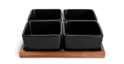 Habitat Stoneware Multiserve - Black