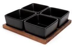 Habitat Stoneware Multiserve - Black -Chic Household Items 9585832 R Z003A