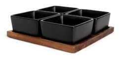 Habitat Stoneware Multiserve - Black -Chic Household Items 9585832 R Z005A