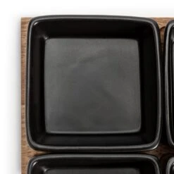 Habitat Stoneware Multiserve - Black -Chic Household Items 9585832 R Z006A