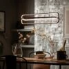Habitat Metal LED Bar Pendant Light - Black