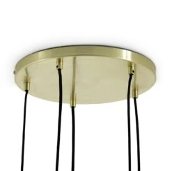 Habitat Webb 5 Light Cluster Pendant - Glass & Brass -Chic Household Items 9600573 R Z003A