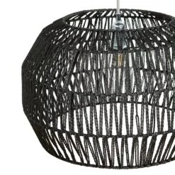 Habitat Neda Rope 55cm Shade - Black -Chic Household Items 9604359 R Z002A