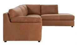 Habitat Florence LeatherRight Hand Corner Chaise Sofa - Tan -Chic Household Items 9611586 R Z003A