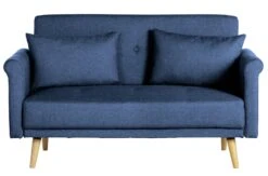 Habitat Evie Fabric 2 Seater Sofa In A Box - Navy Blue -Chic Household Items 9612437 R Z015A