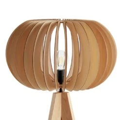 Habitat Achille Ash Wooden Tripod Floor Lamp - Oak -Chic Household Items 9615489 R Z005A