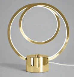 Habitat Pill Metal LED Table Lamp - Brushed Brass -Chic Household Items 9618761 R Z002C