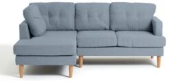 Habitat Joshua Left Hand Corner Chaise Sofa - Blue -Chic Household Items 9621844 R Z003A