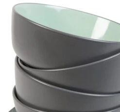 Habitat Two Tone 16 Piece Stoneware Dinner Set -Chic Household Items 9626997 R Z004A