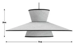 Habitat Otto 2 Tier Pendant Shade - Natural -Chic Household Items 9636561 R E001