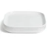 Habitat Riko Square 4 Piece Dinner Plates - White