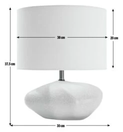 Habitat Ima Pebble Table Lamp - White 9 Habitat Ima Pebble Table Lamp - White -Chic Household Items 9669954 R E001