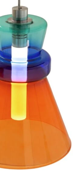 Habitat Vivian Glass LED Ceiling Light - Multicoloured -Chic Household Items 9694022 R Z002A